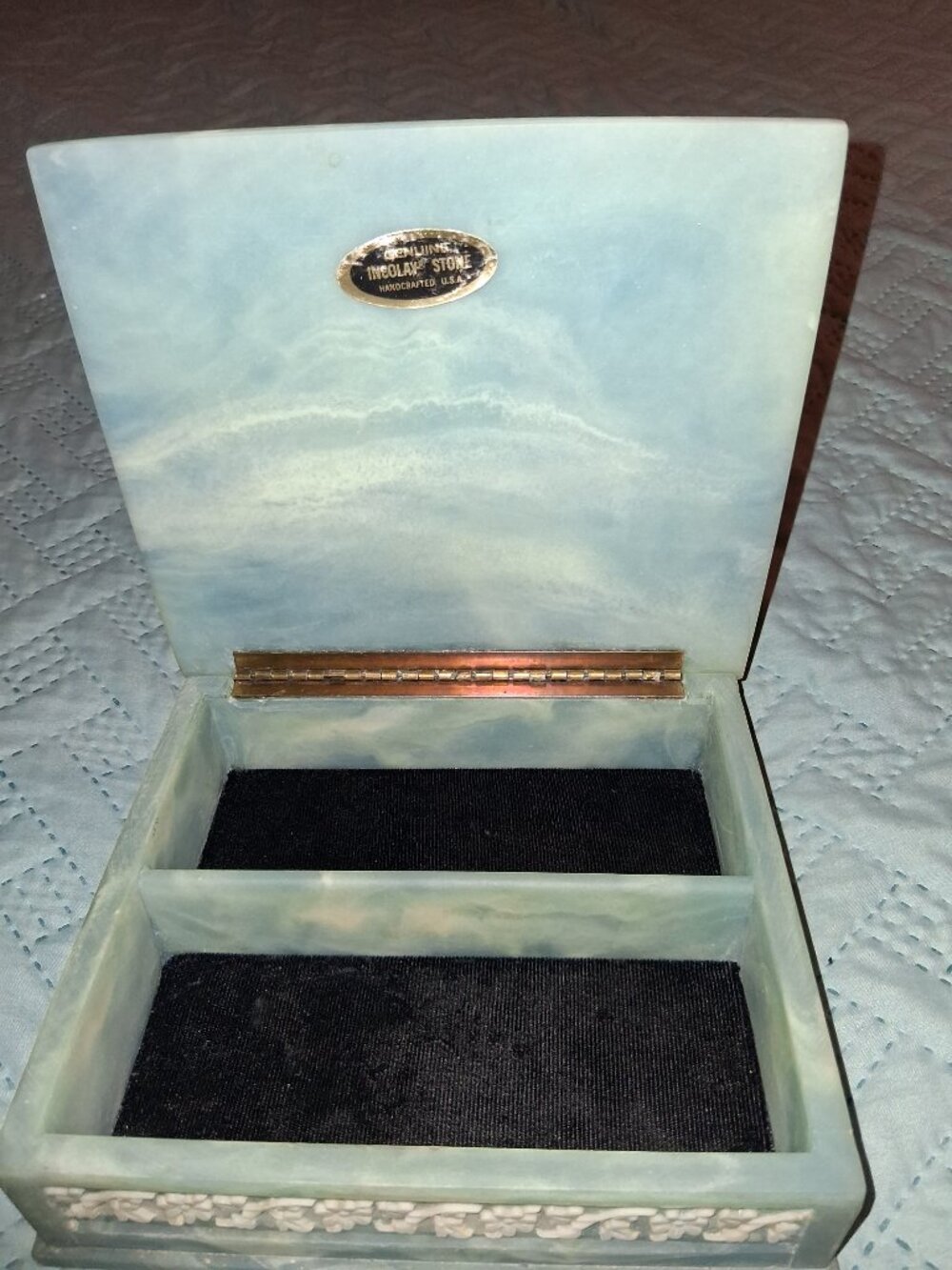 Incolay Stone Jewelry Box - Picture 4 of 8